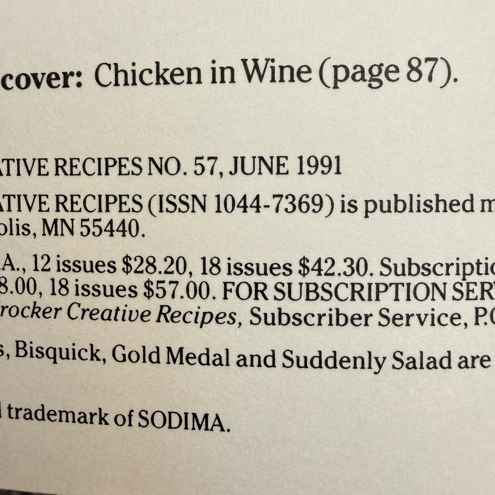 Vintage Betty Crocker‎ Creative Recipes Cookbook Booklet Lot of 7 1990 1991